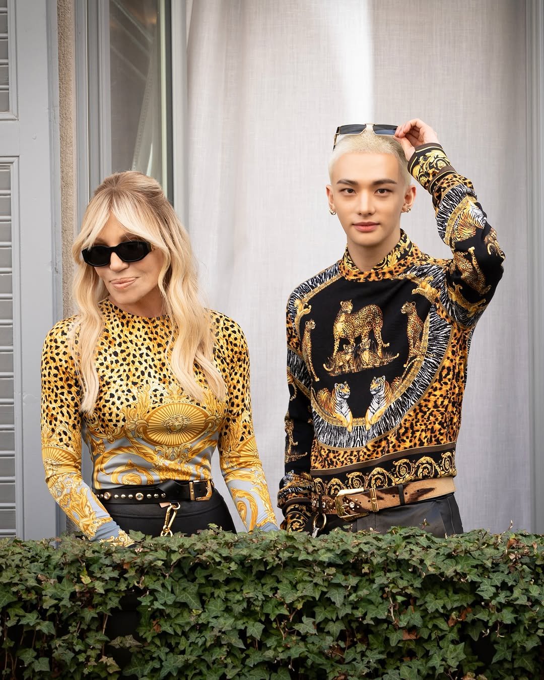 Photo shared by Donatella Versace on February 28, 2025 tagging @versace, and @hynjinnnn.