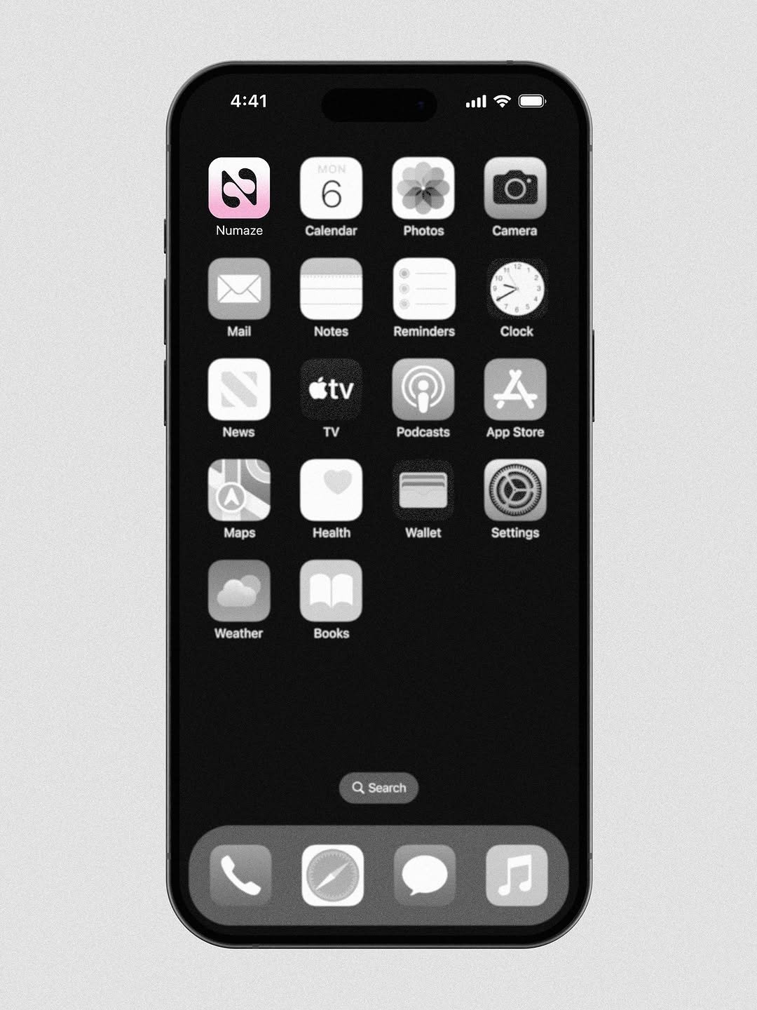 Photo shared by 김효진 on October 22, 2025 tagging @hjkgraphics, and @numazemag. May be an image of ‎phone, screen, telephone and ‎text that says '‎4:41 .ill ه MON Numaze Calendar Photos Camera Mail Notes Reminders Clock śtv News TV Podcasts Store Maps Health Wallet Settings Weather Books a Search ဝ.က‎'‎‎.