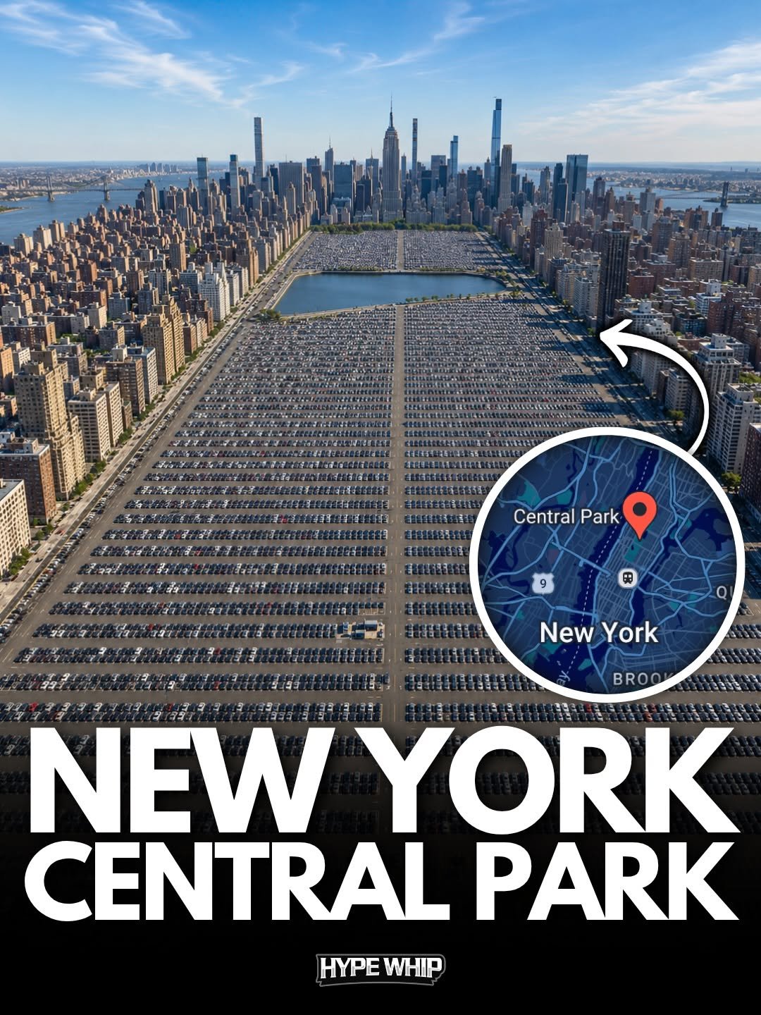 hypewhip 게시물 이미지: 😂 If Central Park was a parking lot, New York...