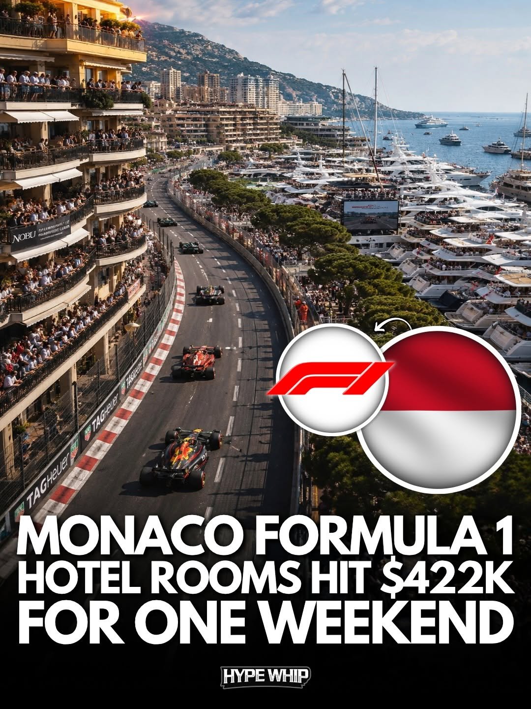 hypewhip 게시물 이미지: ❗️Monaco Grand Prix hotel prices have reached...