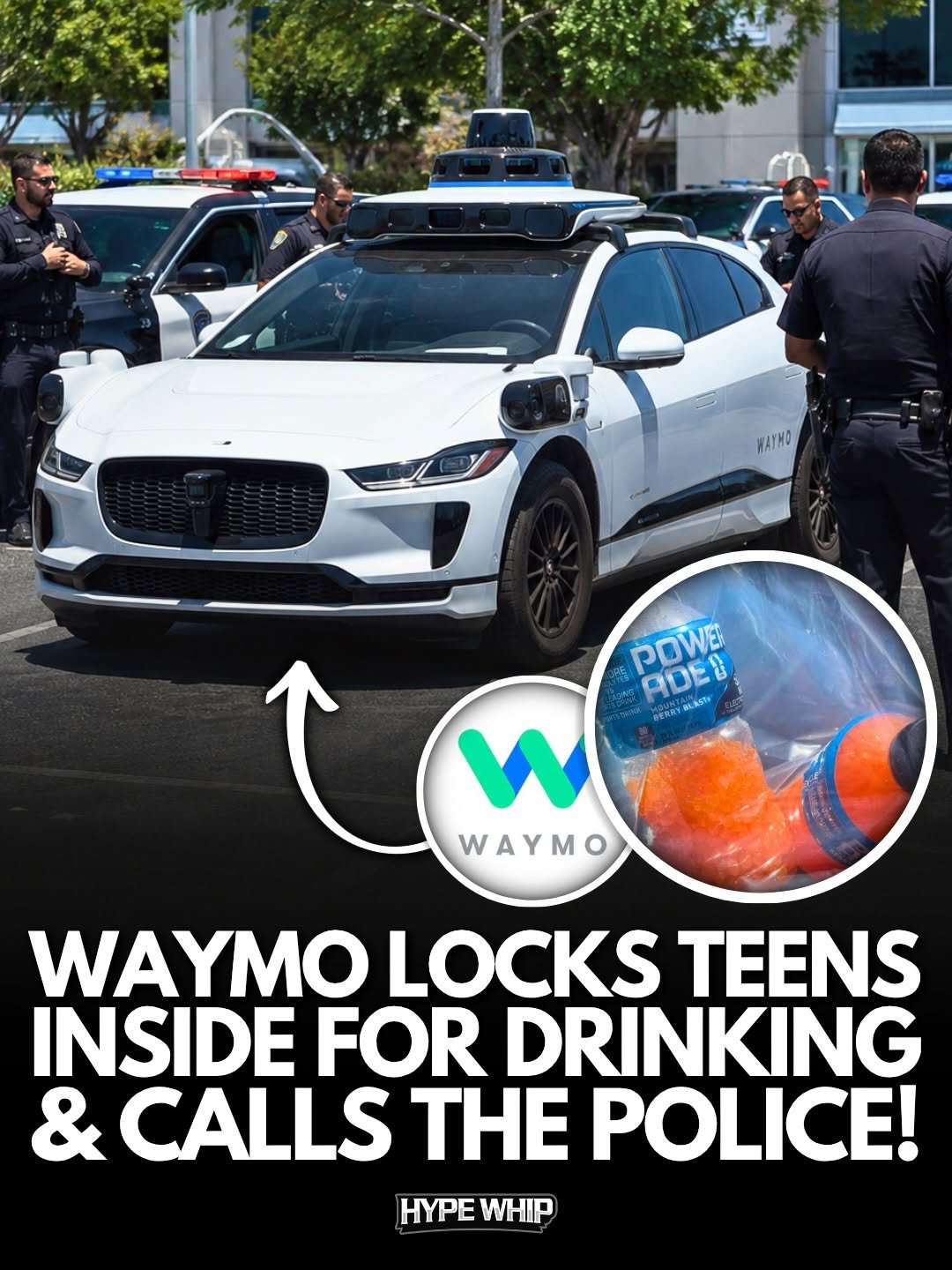 hypewhip 게시물 이미지: ❗️A driverless Waymo just became the strictest...