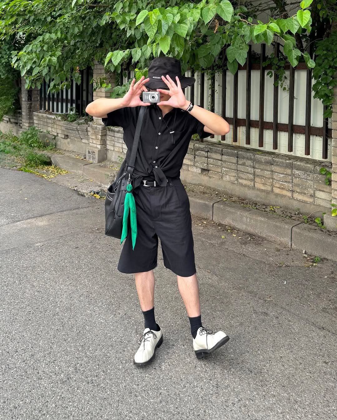 Photo shared by 황혁 on July 06, 2025 tagging @jacquemus, @romanticmove_official, @slowacid.official, @intempomood, and @fabregat_official. May be an image of 1 person and text.