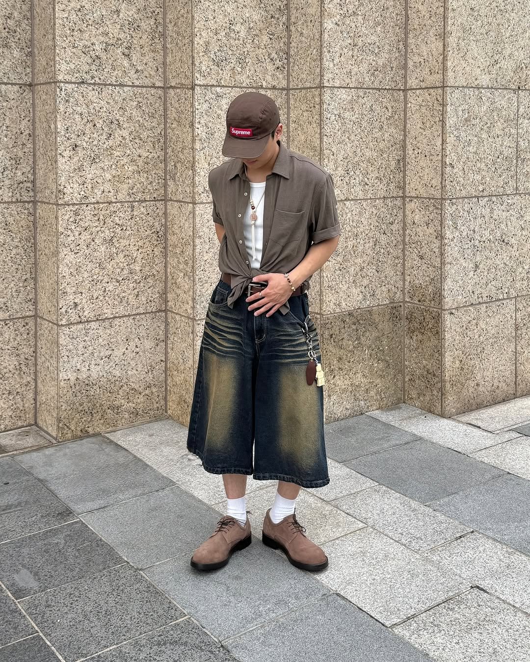 Photo shared by 황혁 on July 21, 2025 tagging @last.museum. May be an image of 1 person, standing, kilt and text.