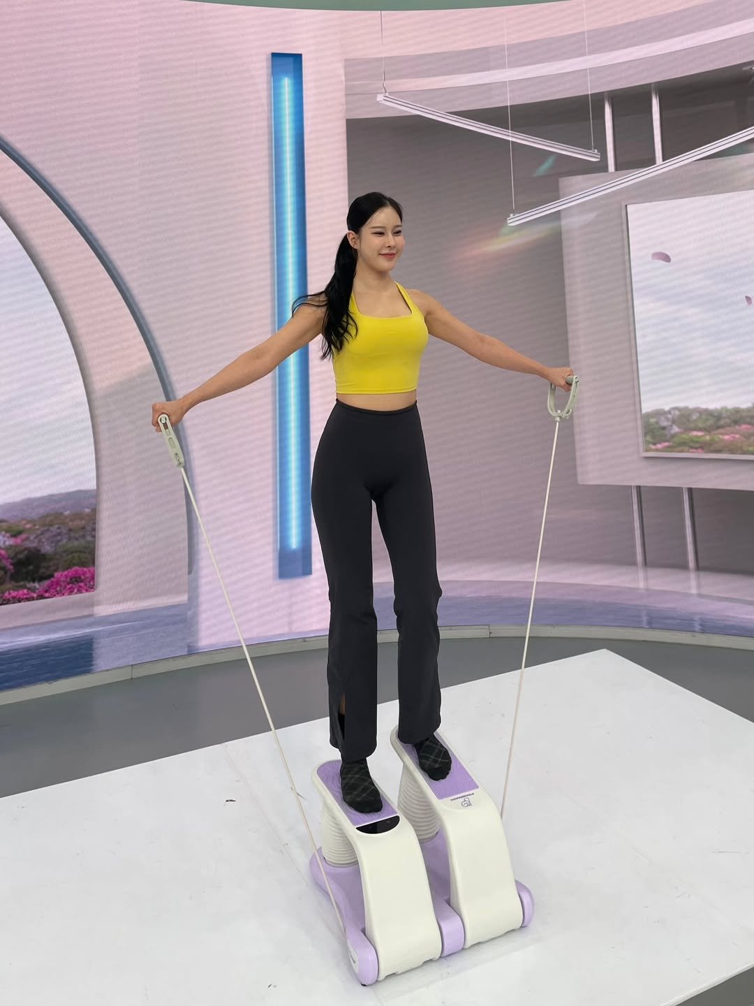 Photo by 주현하 on March 02, 2026. May be an image of trampoline, treadmill and text.