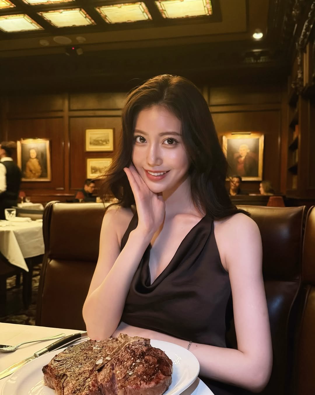 Photo by 阿部なつき on October 02, 2025. May be an image of steak and text.