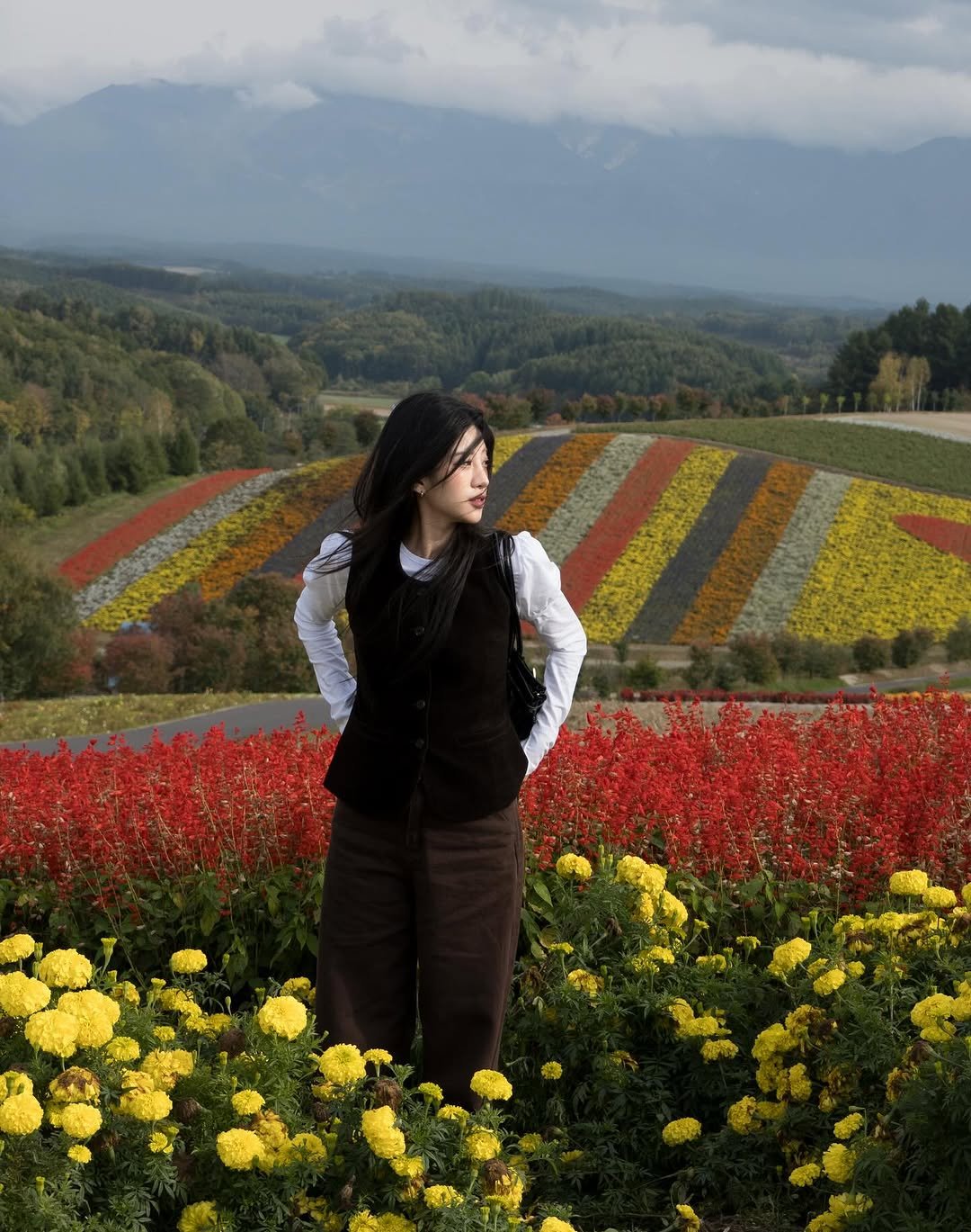 Photo by soal on October 02, 2025. May be an image of 1 person, globe amaranth and text.