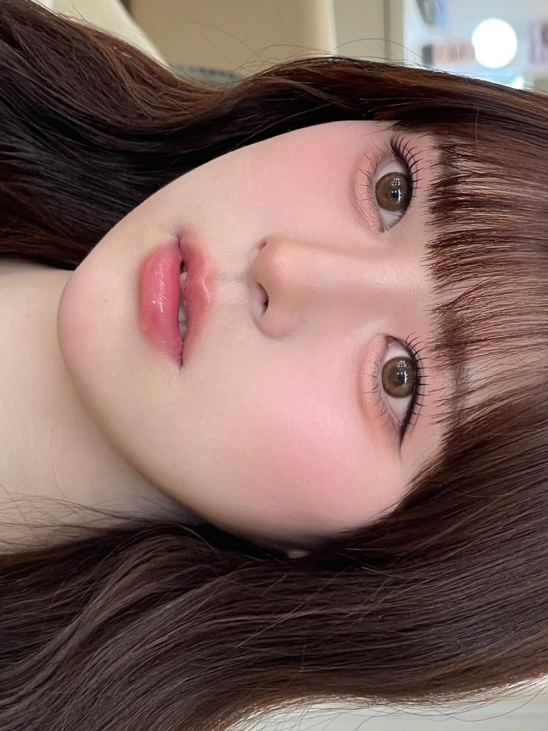 Photo by 더클래스모나크청담 양수정부원장 on October 07, 2025. May be a closeup of 1 person, bangs, makeup, eyeliner and text.
