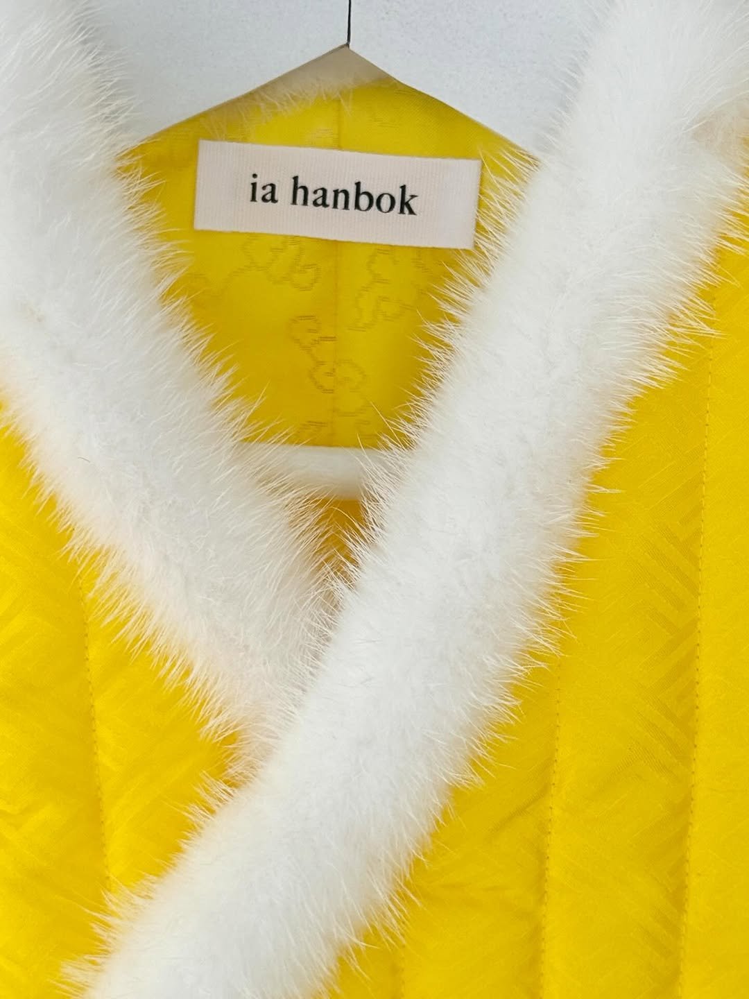 Photo by 이아한복 | 돌한복 백일한복 돌상 백일상 on January 27, 2026. May be an image of sable coat, goosedown coat and text that says 'ia hanbok'.