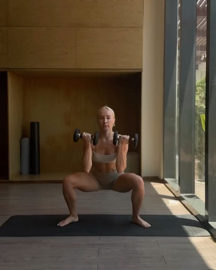 iako_success 게시물 이미지: Workout:
1. Squat + Alt Dumbbell Press (12...