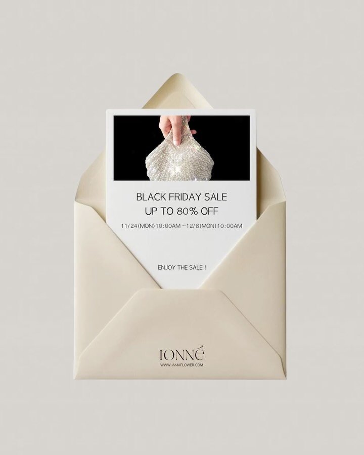 iamaflower 게시물 이미지: 아이오네 블랙 프라이데이 🎁
11/24(월) 오전10시 아이오네라벨 세일이...