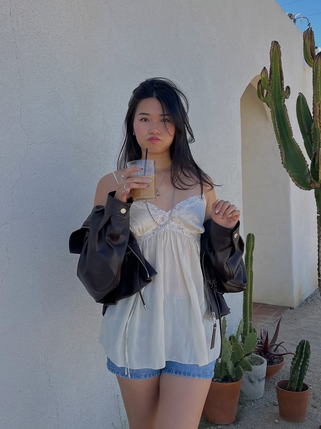 Photo by Julia Huynh on March 30, 2026. May be an image of shorts, cornflower, cactus and text.