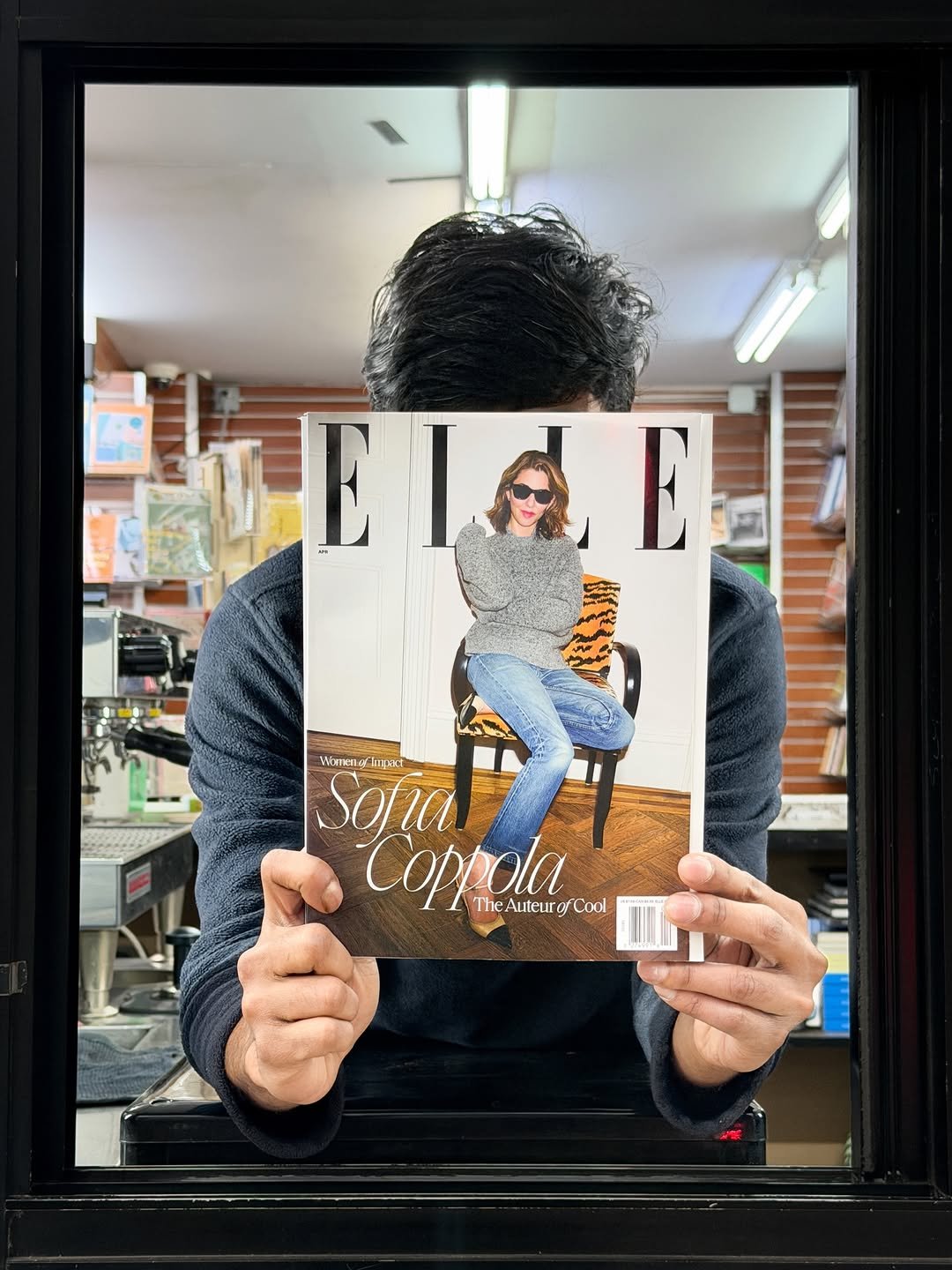 Photo by Iconic Magazines on April 03, 2026. May be an image of newspaper, book, turtleneck, magazine, newsstand and text that says 'Eld ld Ε Himen&n Sofial nιpиT Coppola TheAuteurofCool Auteurg Cool TheA'.