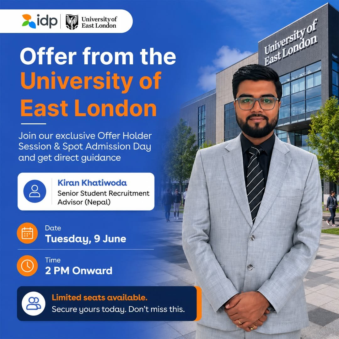 idpnepal 게시물 이미지: 🎓 Offer Holder Session Alert – University of...