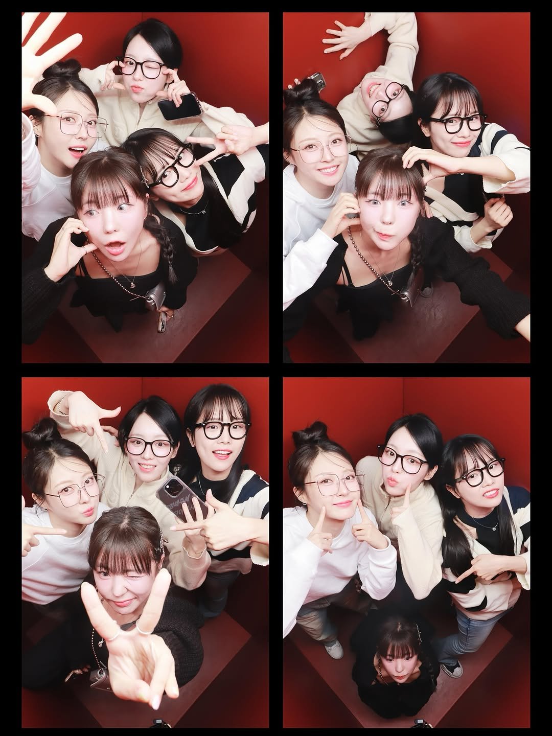Photo shared by 아이뽀 i4 on August 17, 2025 tagging @hyesunee, @ue1124, @shu_kiiiii, and @different.raein. May be an image of 15 people and text.