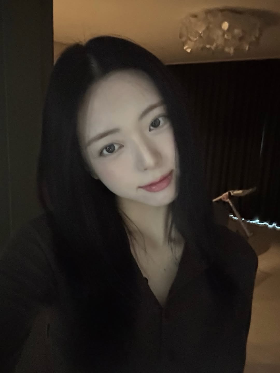 Photo by YUNA on December 31, 2025. May be a selfie of one or more people, hair, top and text.