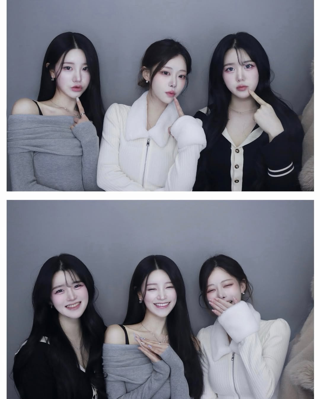 Photo shared by 숨니 on March 09, 2026 tagging @myu__n_, and @wywyflzl. May be an image of one or more people, hair and text.