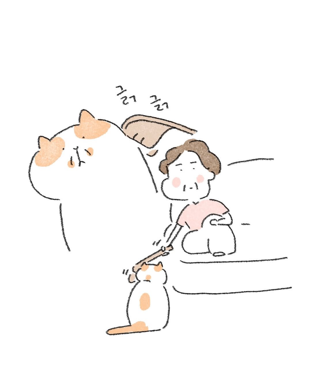 Photo by 퇴사원J / 작가 일상툰 on October 29, 2025. May be a doodle of slow loris and text.