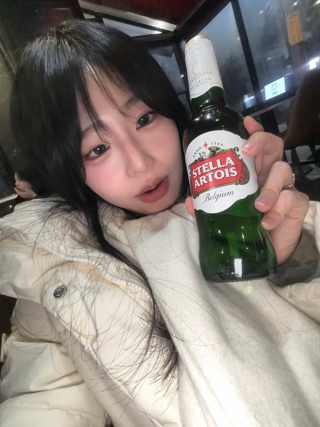 Photo by 민채연 on December 31, 2025. May be an image of beer, bottle and text.
