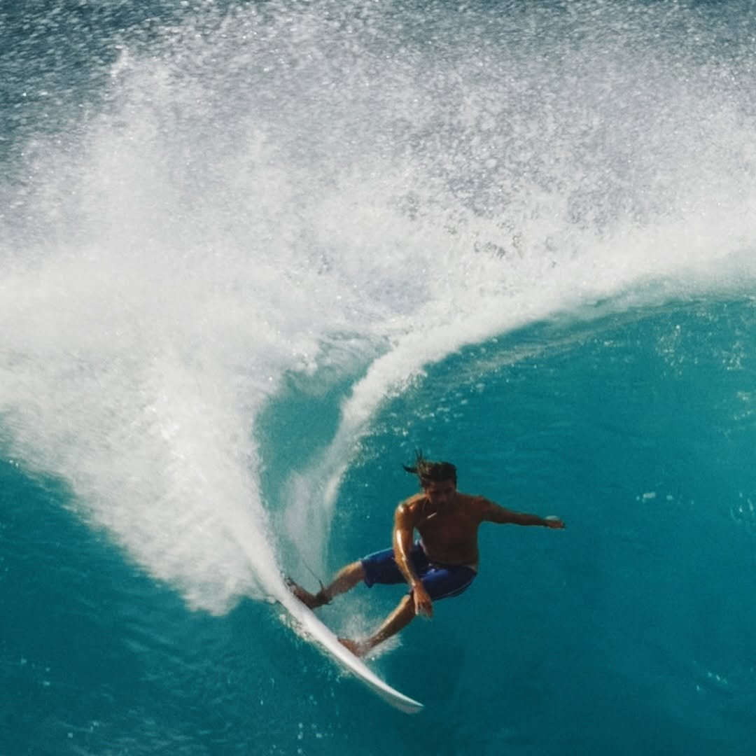 Photo shared by Imaikalani deVault on April 16, 2026 tagging @myleslaurion. May be an image of surfboard, wetsuit, water, ocean and text.