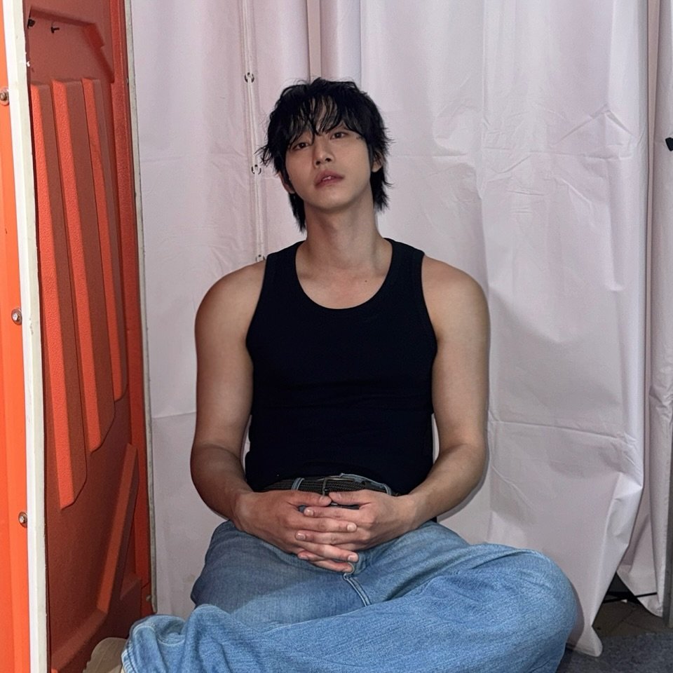 Photo by 안효섭 on August 25, 2025. May be an image of one or more people, bangs and top.