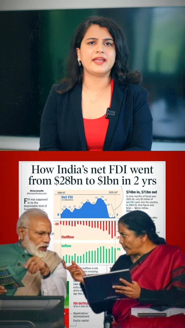 incindia 게시물 이미지: Over the last two years, India’s net FDI...
