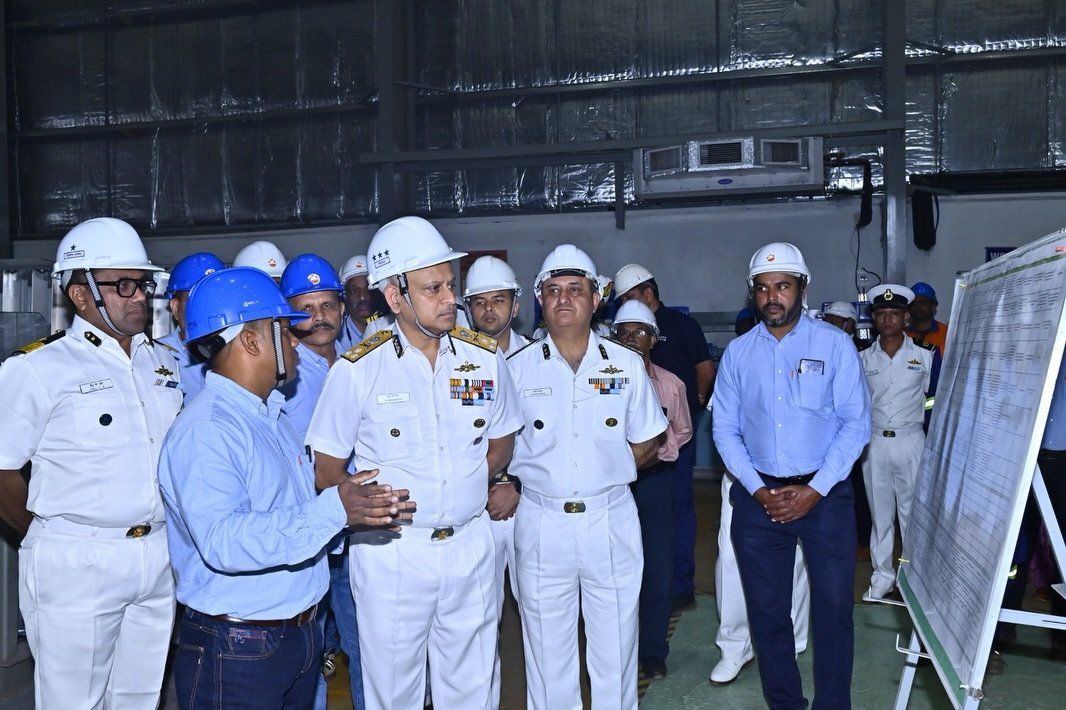 Photo by Indian Coast Guard on February 13, 2026. May be an image of the Panama Canal and text.