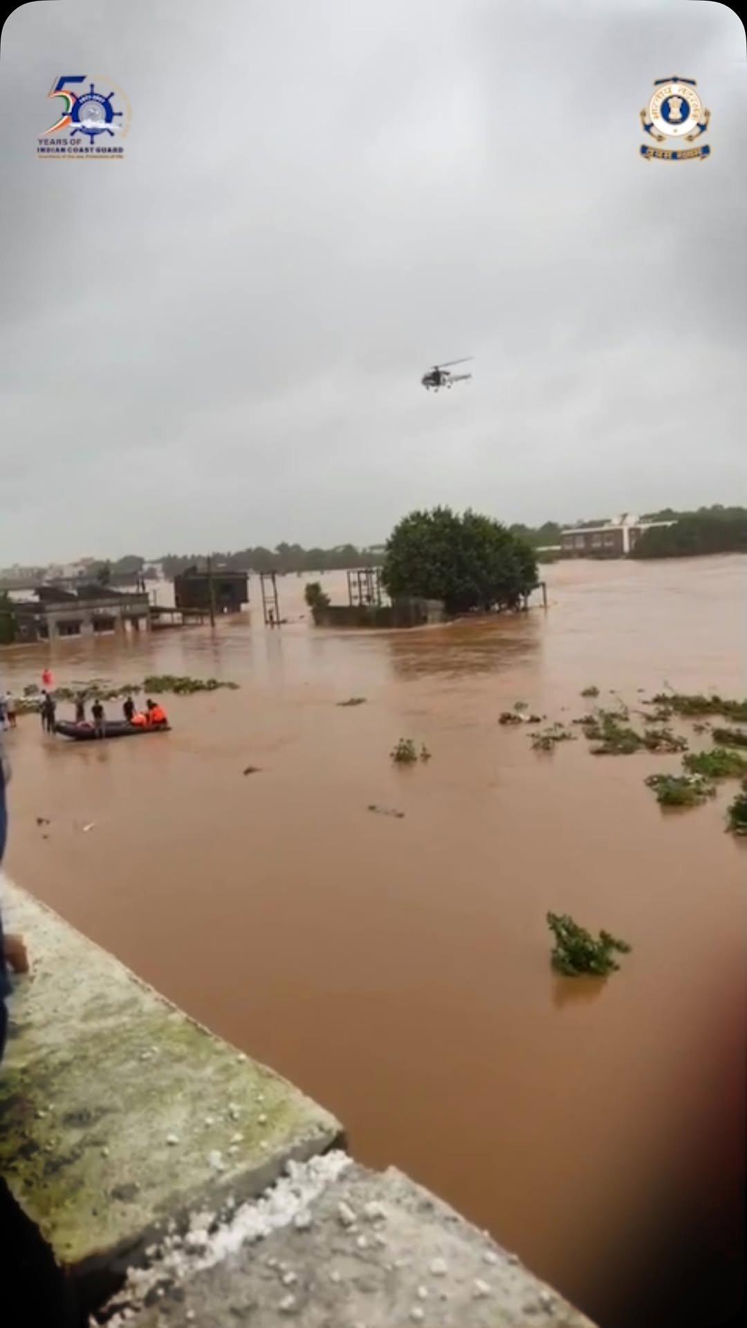 indiancoastguard_official 게시물 이미지: Braving relentless rain and raging...