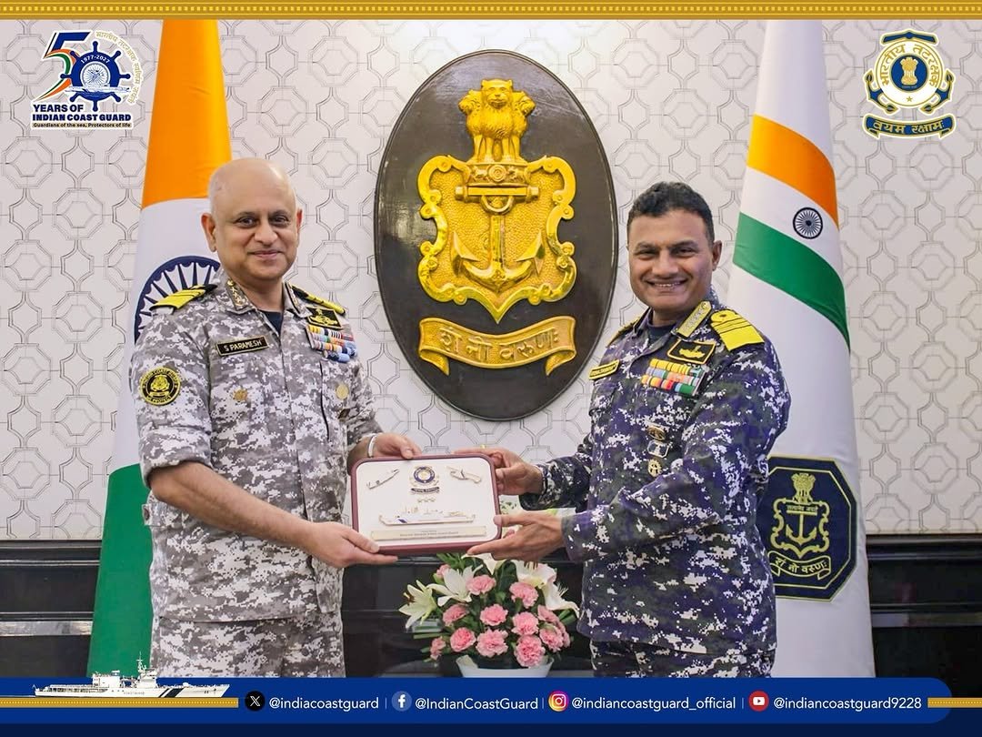 indiancoastguard_official 게시물 이미지: Director General Paramesh Sivamani, AVSM, PTM,...