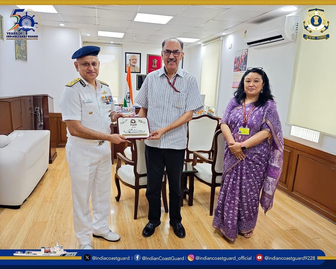 indiancoastguard_official 게시물 이미지: Director General Paramesh Sivamani, AVSM, PTM,...