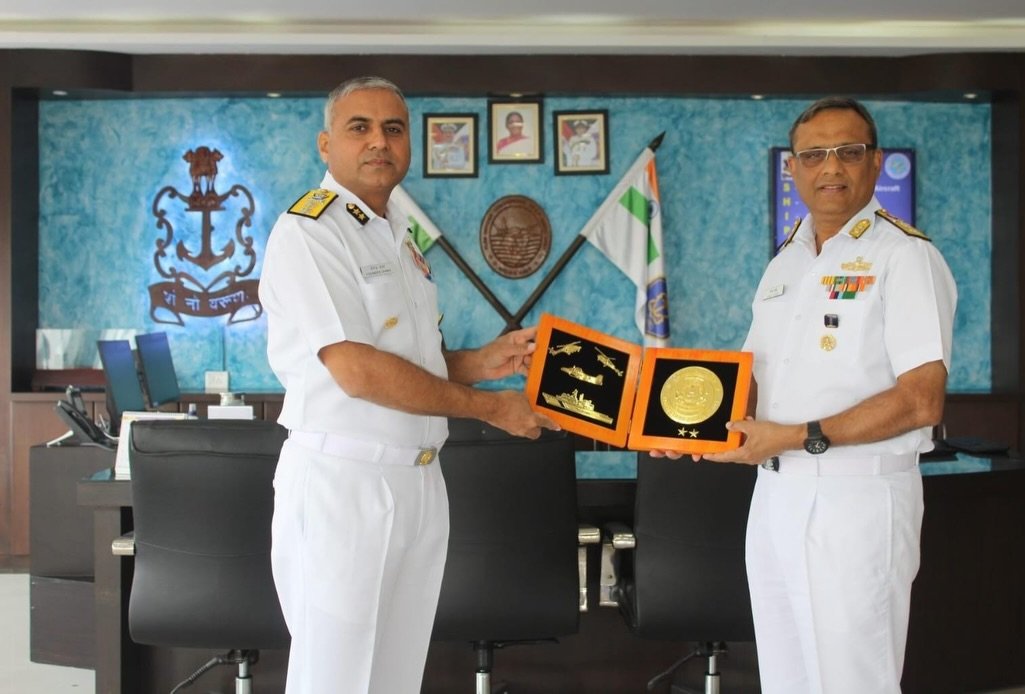 Photo by Indian Coast Guard on February 10, 2026. May be an image of radar, the Panama Canal and text.