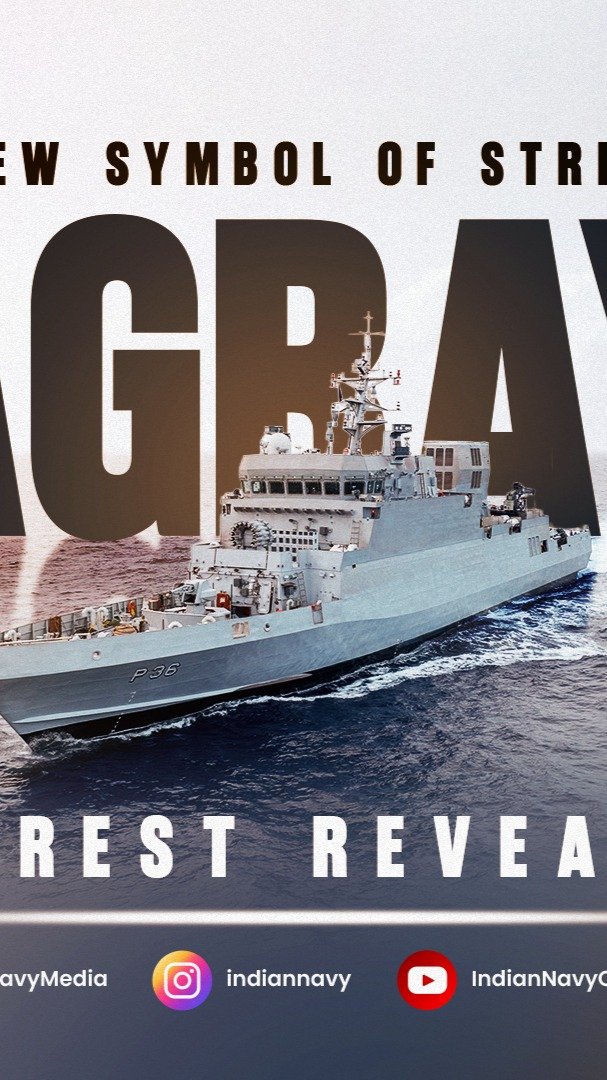 indiannavy 게시물 이미지: Presenting the crest of #Agray, India’s 5th...
