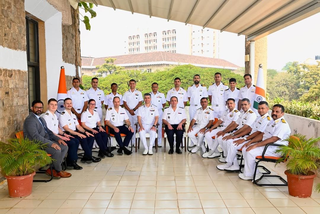 Photo by Indian Navy Official Account on January 15, 2026. May be an image of one or more people, military uniform, hospital and text.