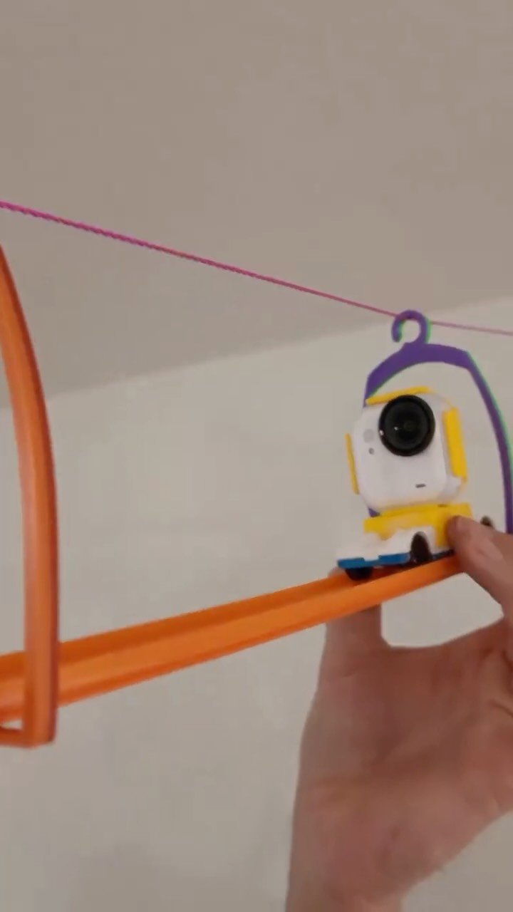 insta360 게시물 이미지: POV: you’re the world’s first toy-car stuntman...