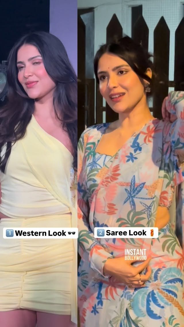 instantbollywood 게시물 이미지: Ek taraf Desi Grace, doosri taraf Western...