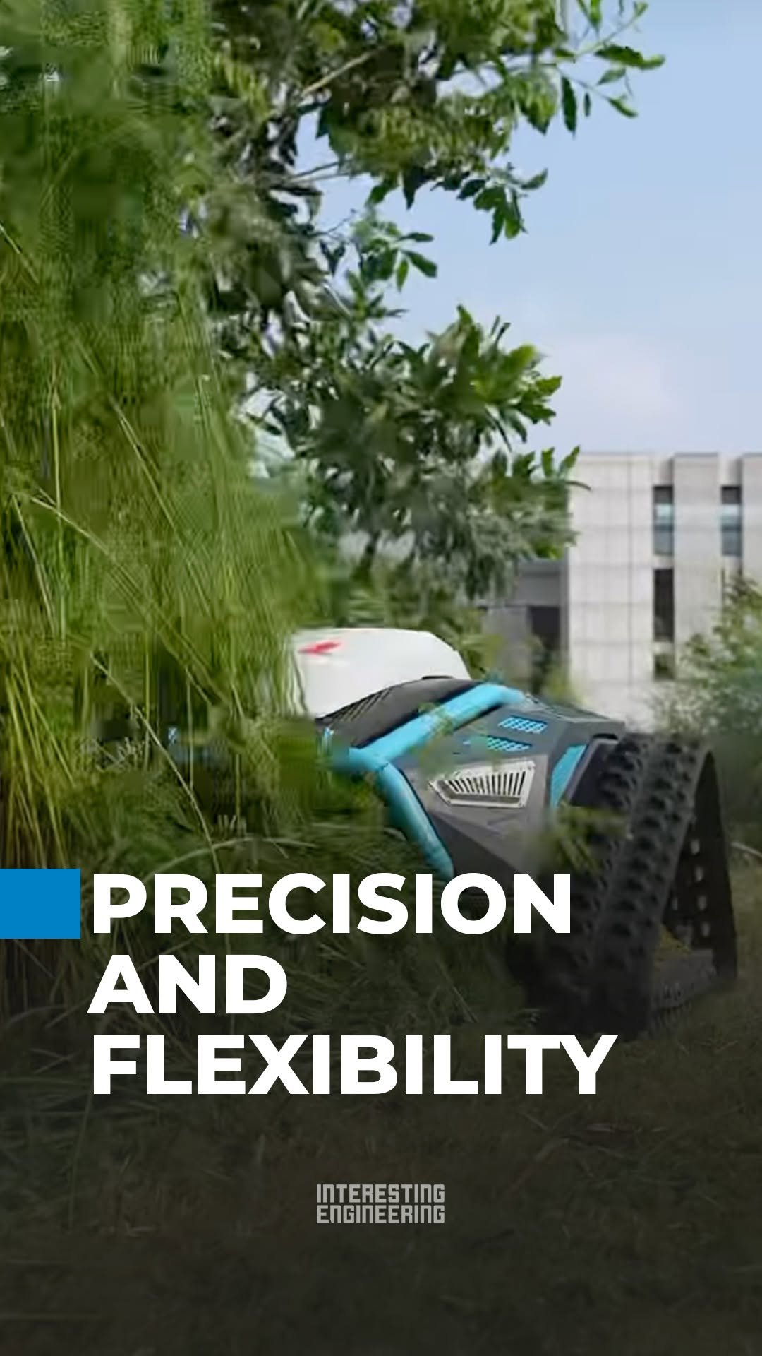 interestingengineering 게시물 이미지: This superpowered lawn mower can take down...