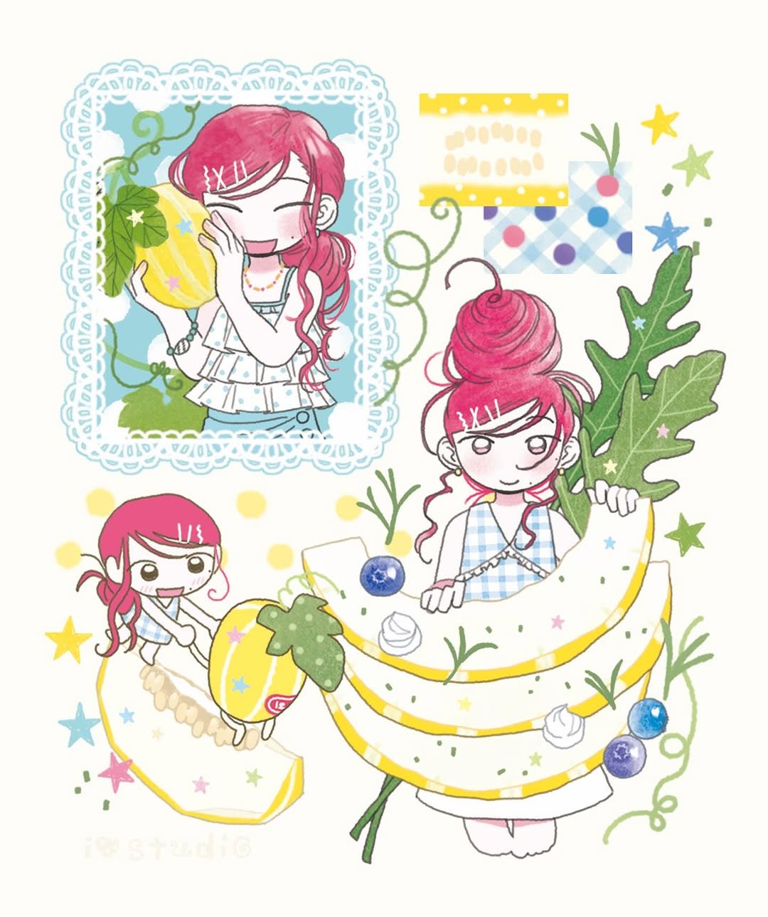 io_studio__ 게시물 이미지: 참외샐러드 체리소녀🍒