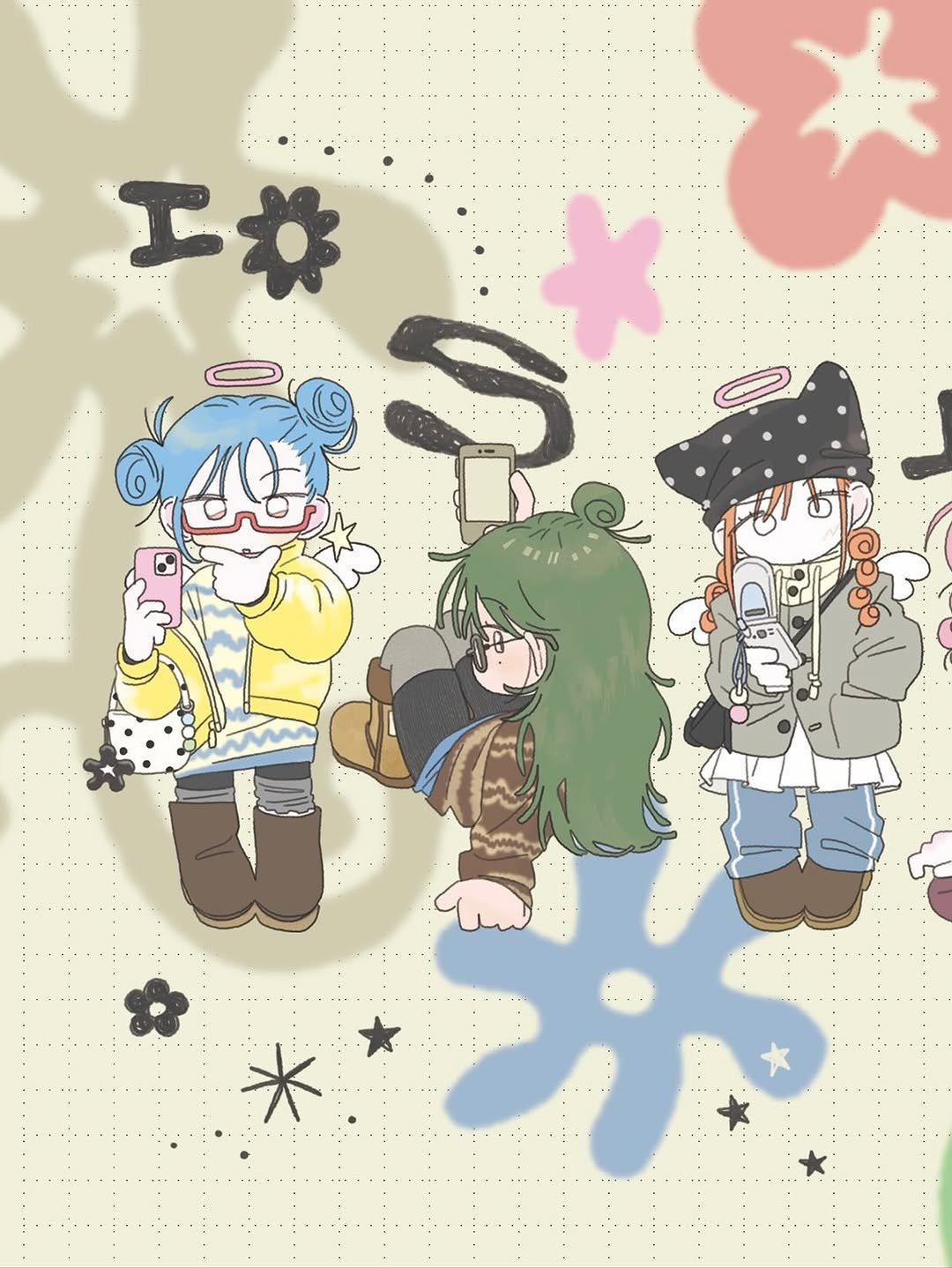 Photo by 아이오스튜디오 ◝✩ on October 28, 2025. May be an illustration of ‎text that says '‎工林 I ی *‎'‎.