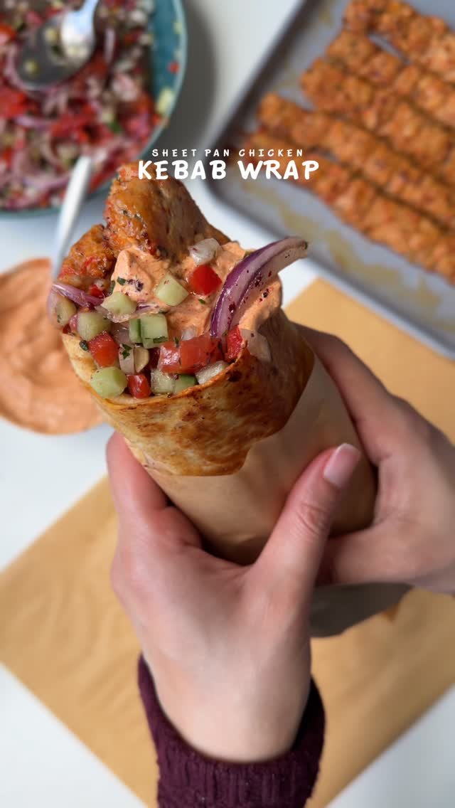 iramsfoodstory 게시물 이미지: Sheet pan chicken kebab wrap

Ingredients...
