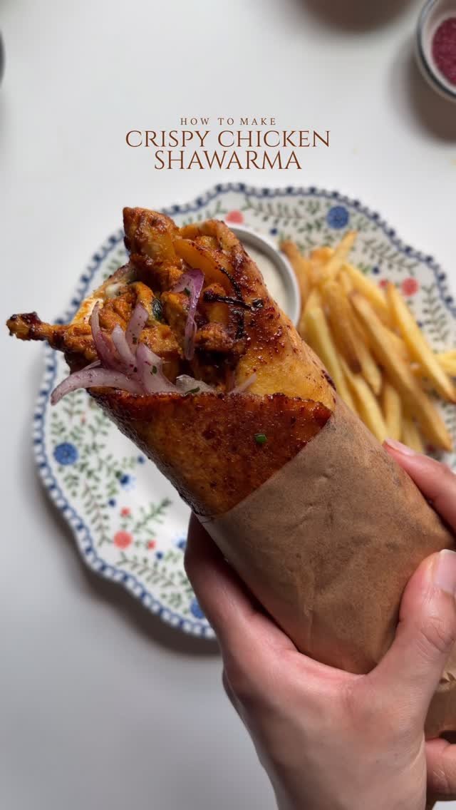 iramsfoodstory 게시물 이미지: Crispy chicken shawarma 🌯 

Ingredients 

For...