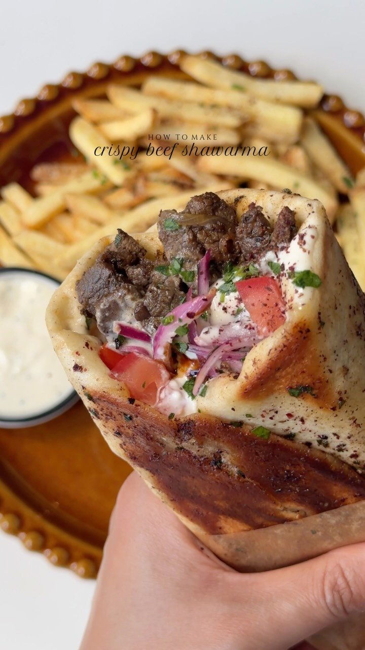 iramsfoodstory 게시물 이미지: Crispy beef Shawarma 🌯 
 
Ingredients 
 
For...