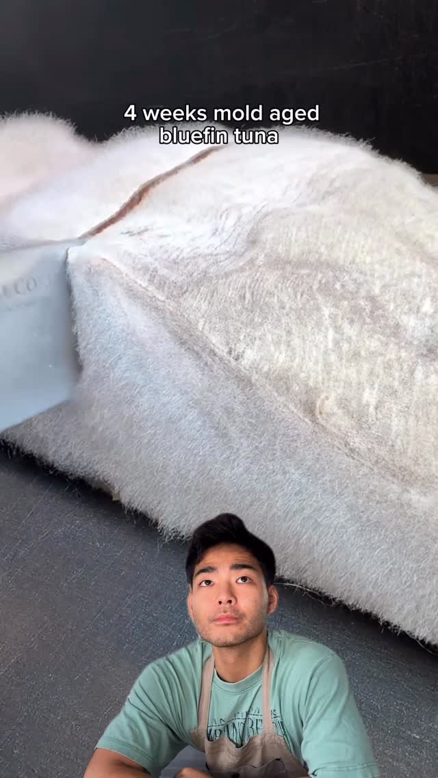 islandcatchandcook 게시물 이미지: Trying 40 day mold dry aged tuna with...