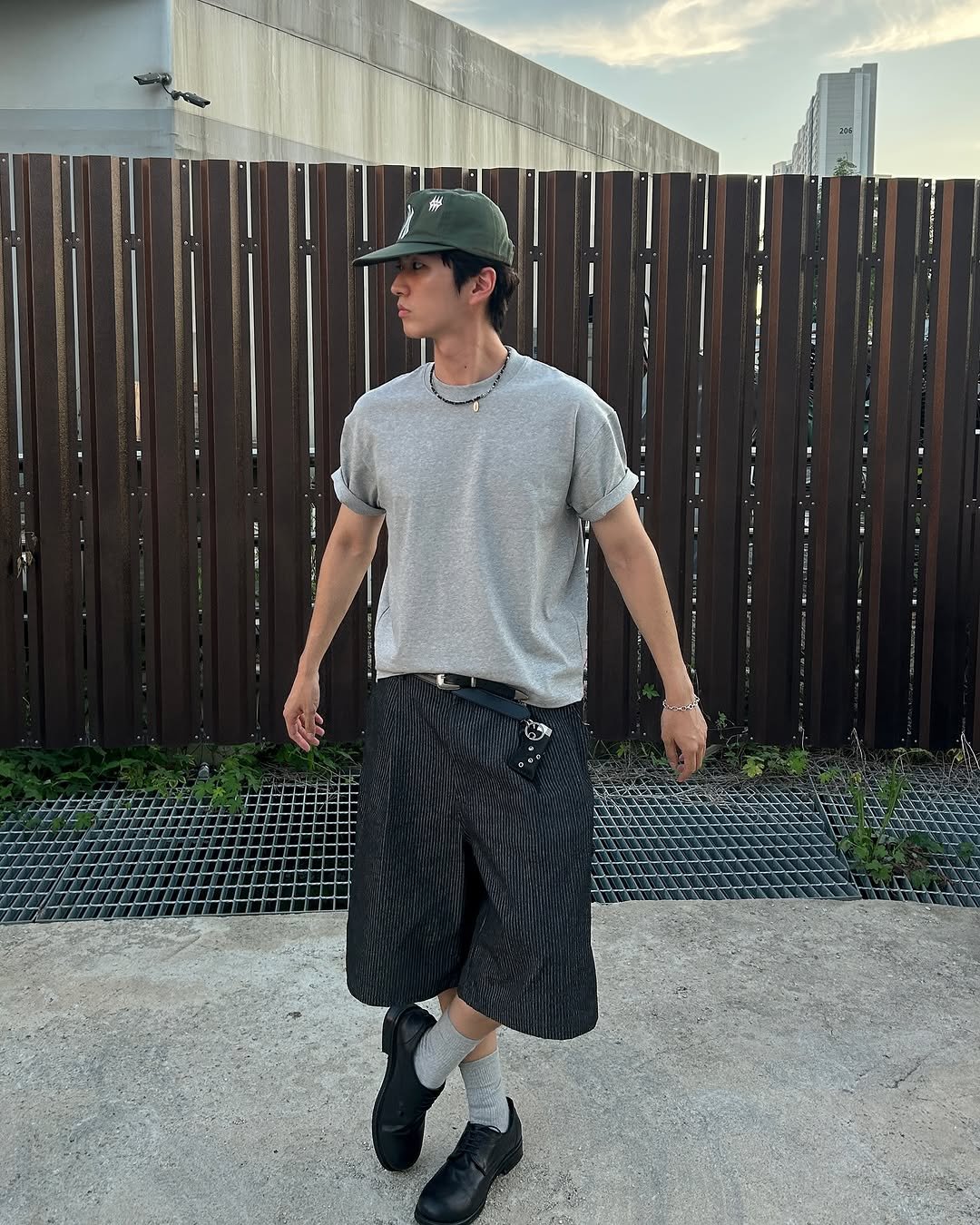 Photo by 정재훈 | CAON on July 28, 2025. May be an image of 1 person, hat, sweatpants and text.