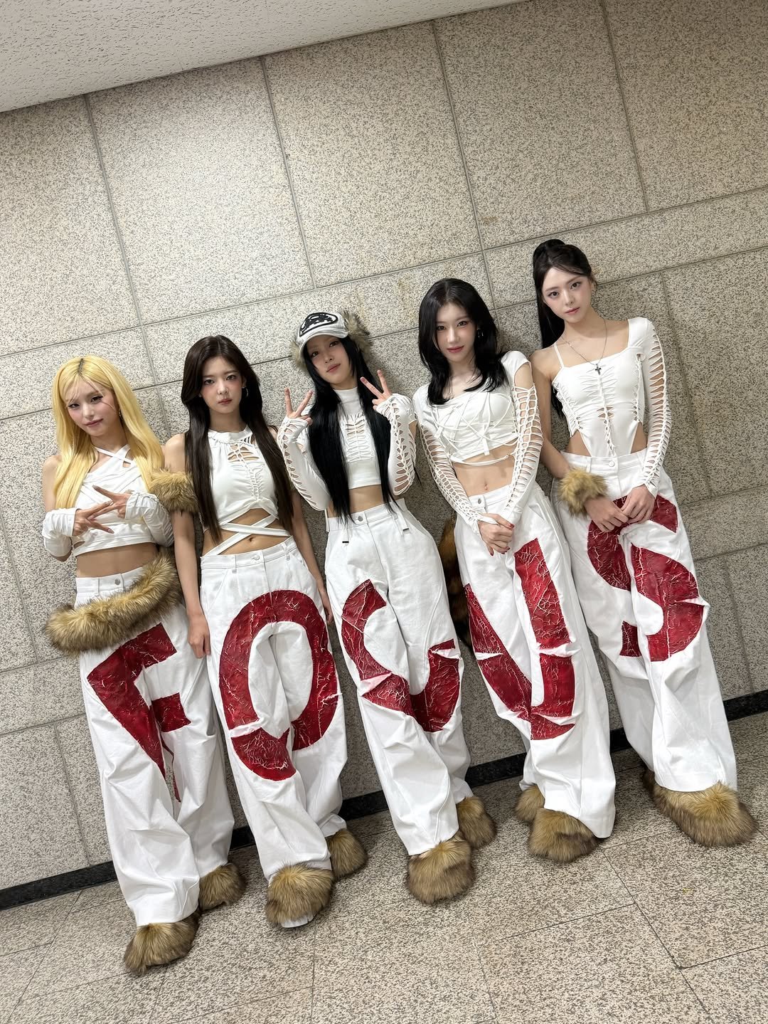 Photo shared by ITZY on November 23, 2025 tagging @igotyuandme, @yezyizhere, @iamfinethankyouandryu, @chaerrry0, and @lia_loves___. May be an image of standing, costume and text.