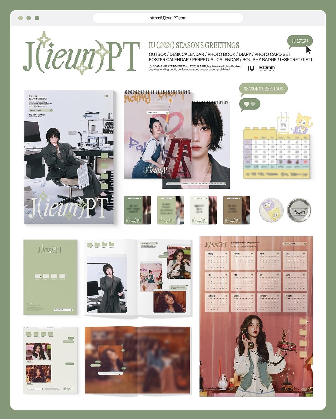 Photo shared by 아이유(IU) on November 09, 2025 tagging @dlwlrma. May be an image of magazine, calendar, poster and text.