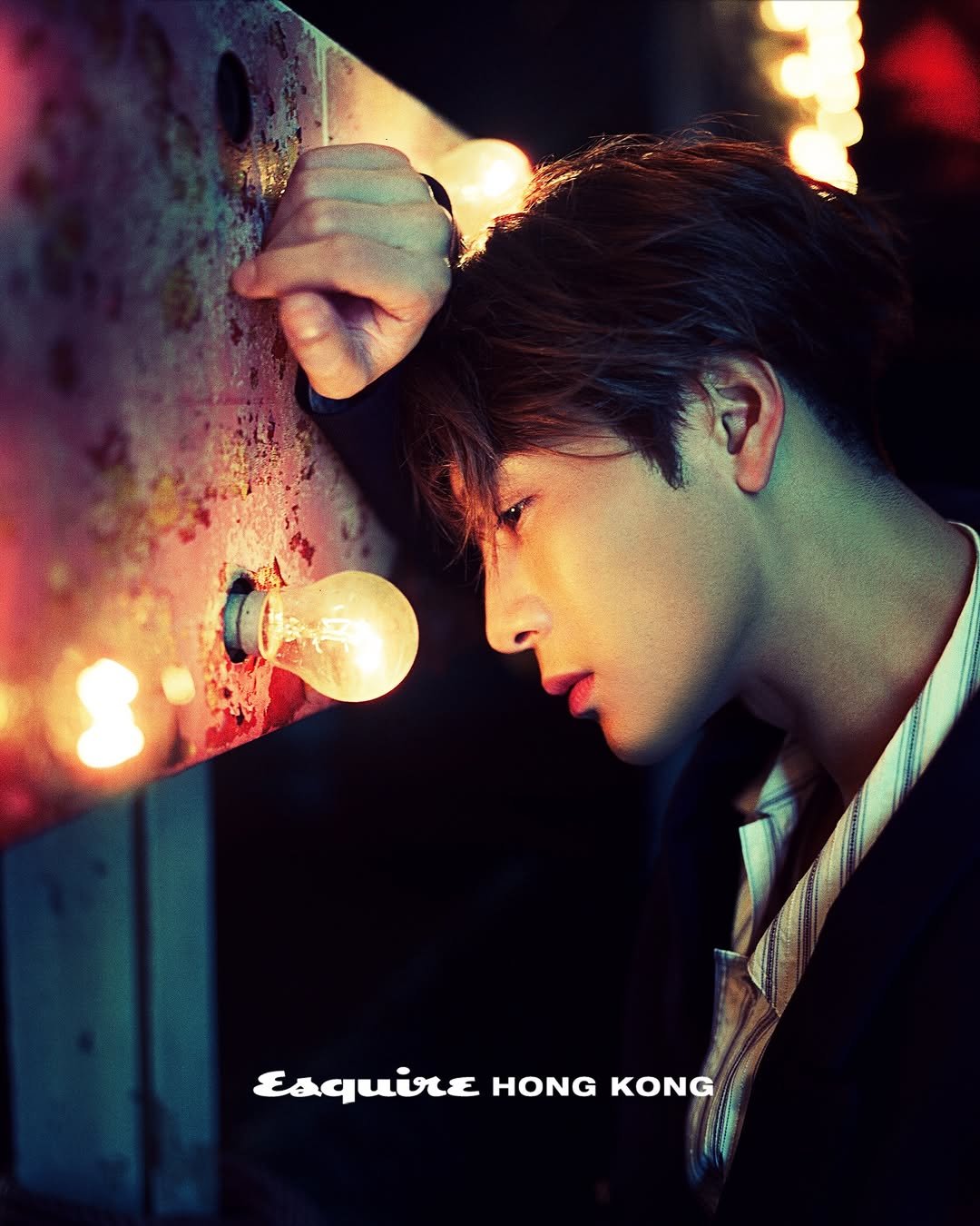 Photo by Jackson Wang on February 04, 2026. May be an image of poster, bolo tie and text that says 'Esquire EsquirEHONGKONG HONG KONG'.