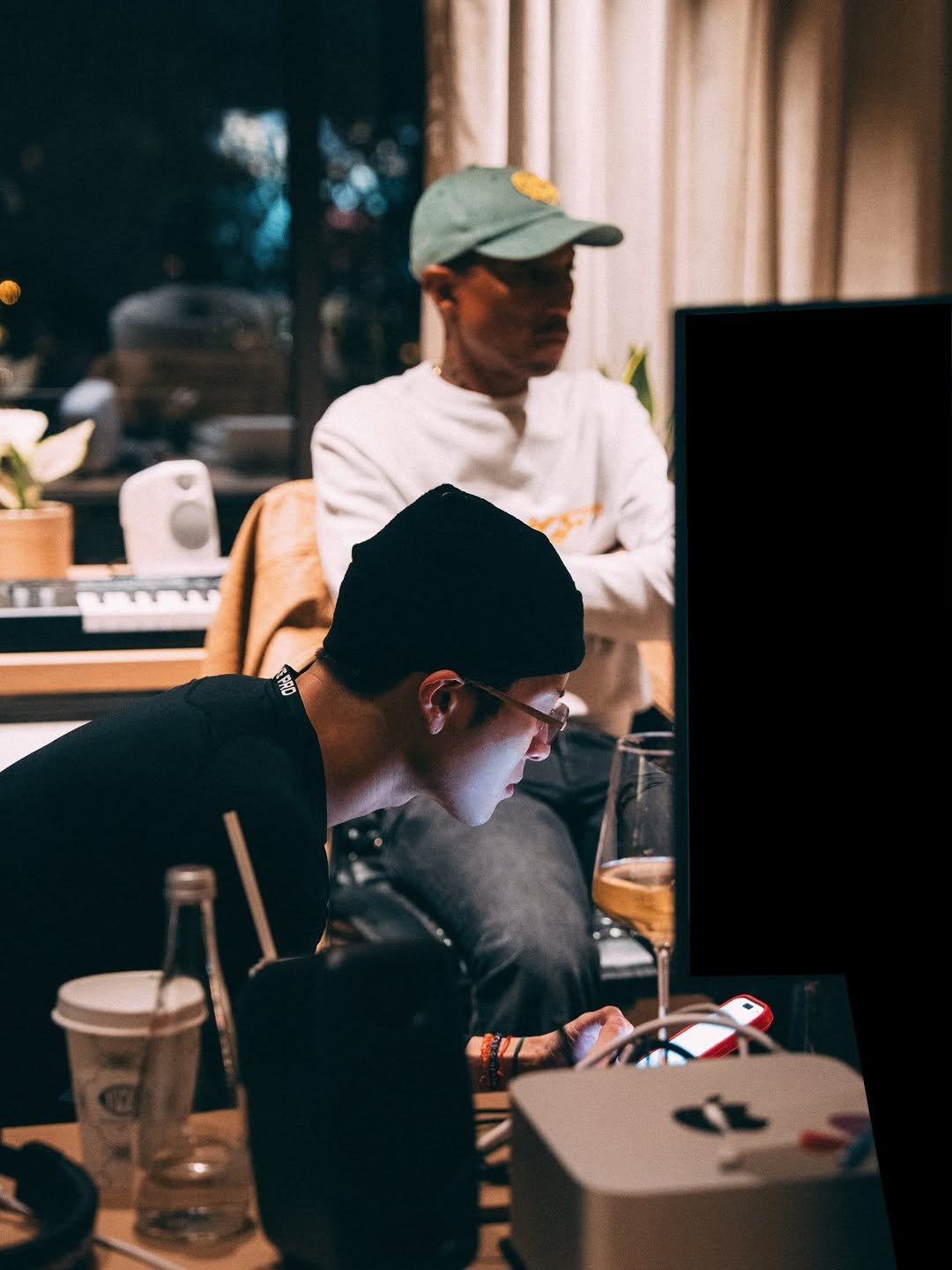 Photo shared by Jackson Wang on January 23, 2026 tagging @pharrell, and @jacksonwang852g7. May be an image of text.