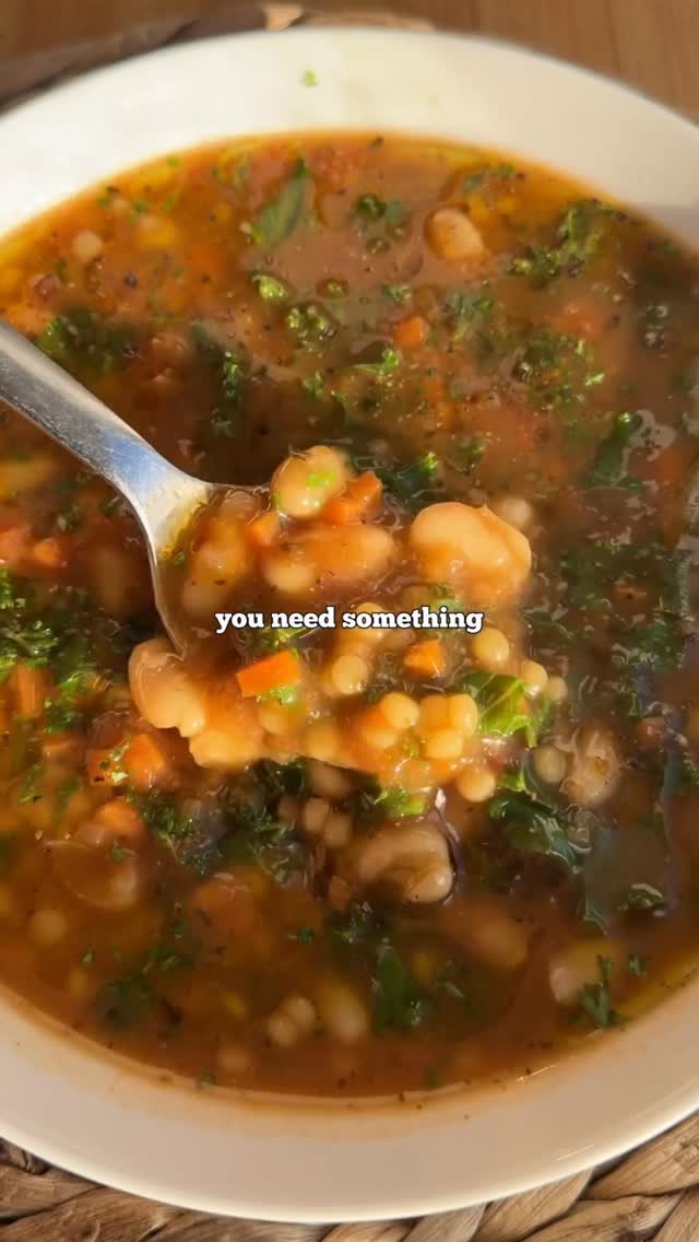 jacobking 게시물 이미지: Beany brothy cous cous bowl w/ @smolproducts 🧼...