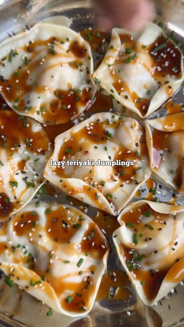 jacobking 게시물 이미지: Lazy teriyaki dumplings w/ @kikkomanuk 🤝🏾...