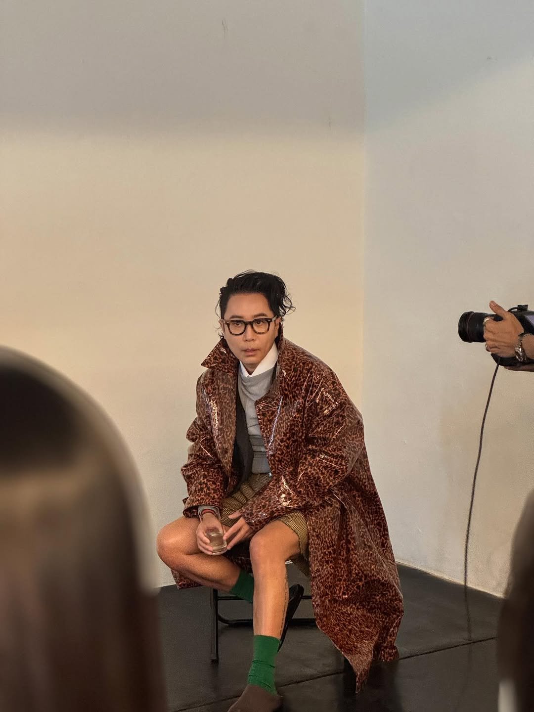 Photo by 정재형 on November 25, 2025. May be an image of one or more people, overcoat and turtleneck.