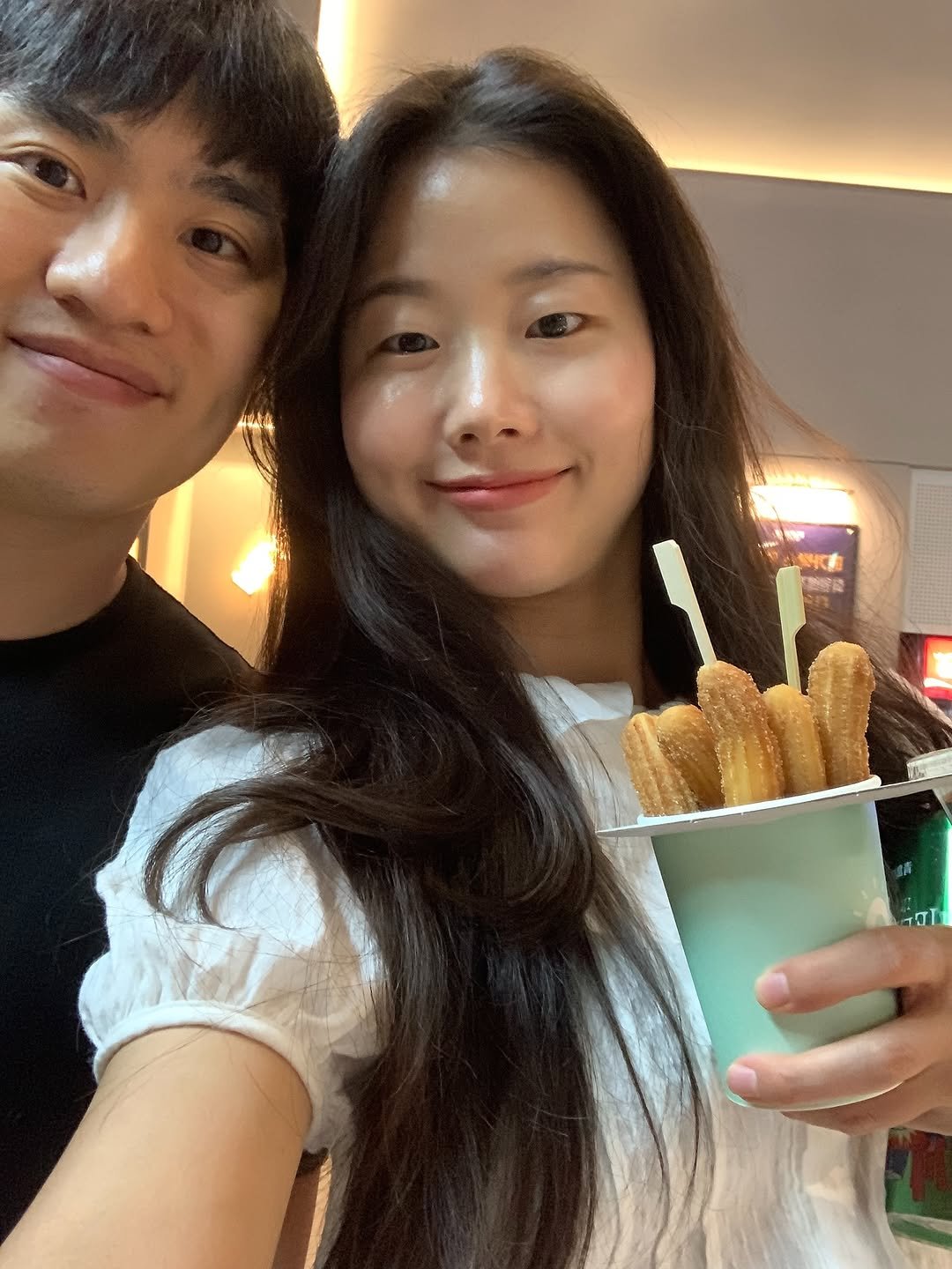 Photo shared by 지훤 on July 16, 2025 tagging @jaehhhhhhhhhh. May be an image of gelato and wafer.